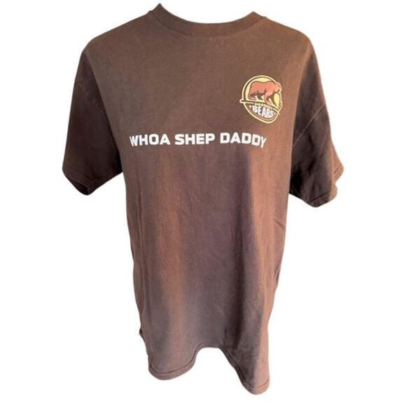 Hershey Bears Shepard #39 Brown Graphic Tee – Unisex Fit Men's Medium - Picture 2 of 4